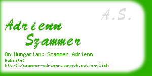 adrienn szammer business card